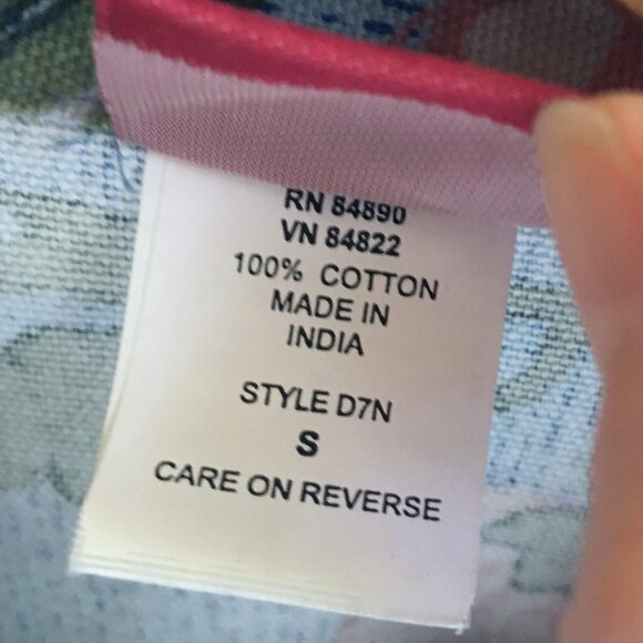 Vintage Botanical Tapestry Print Lightweight Jacket - Picture 5 of 5